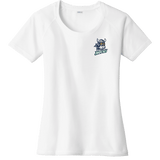Hard Edge Hockey Ladies PosiCharge Tri-Blend Wicking Scoop Neck Raglan Tee